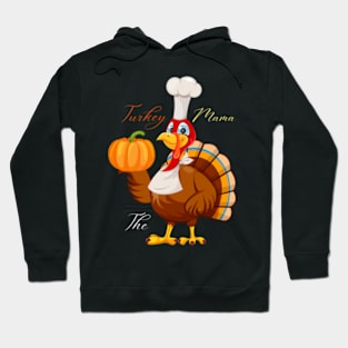 Womens Im Mom Turkey Matching Thanksgiving Family Mommy Mama Hoodie